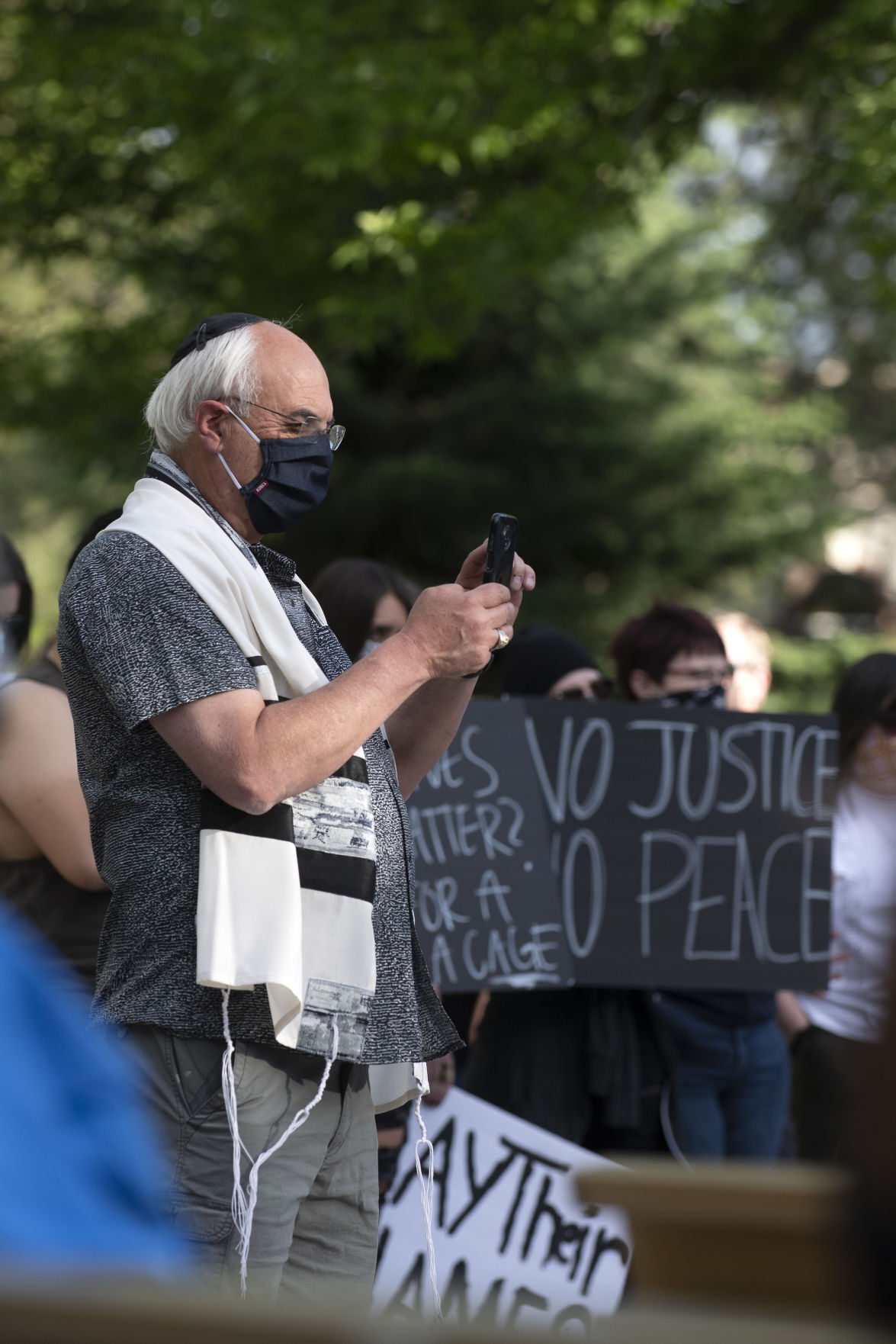 A vigil for George Floyd and others